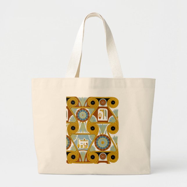 Egyptian Ornamnet #1 at Emporio Moffa Large Tote Bag (Front)