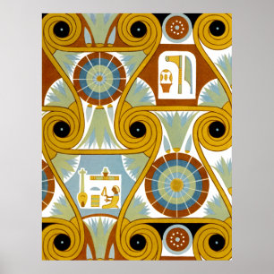 Egyptian Ornamnet #1 at Emporio Moffa Poster