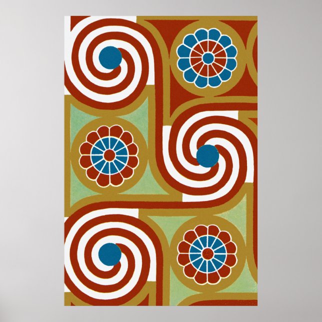 Egyptian Ornamnet #4 at Emporio Moffa Poster (Front)