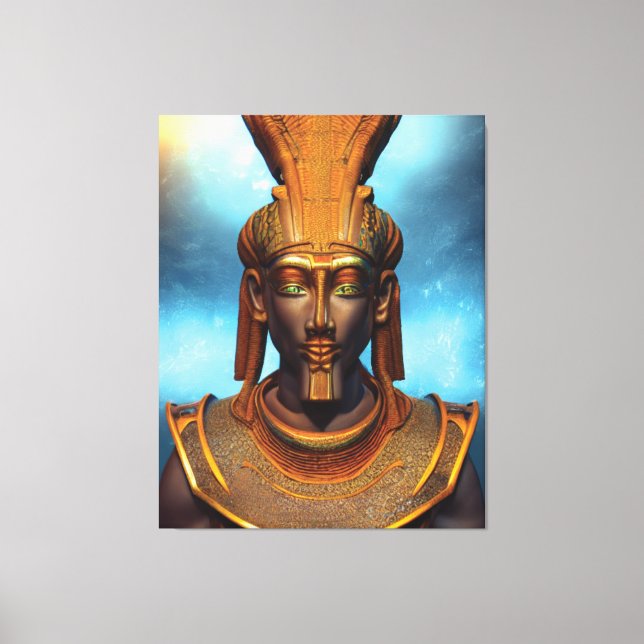 Egyptian Osiris Canvas Print (Front)