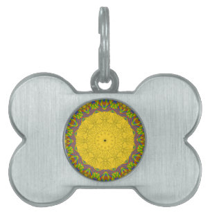 Egyptian Pattern Art Print Pet Name Tag