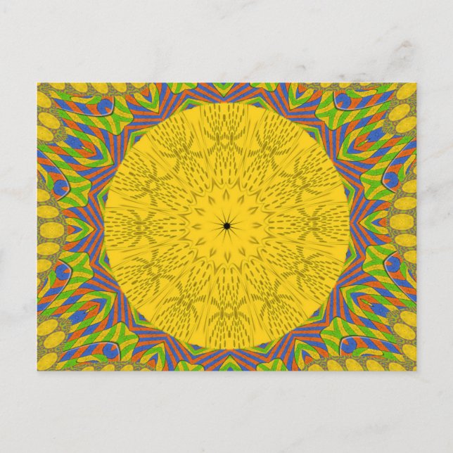 Egyptian Pattern Art Print Postcard (Front)