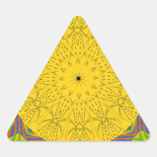 Egyptian Pattern Art Print Triangle Sticker