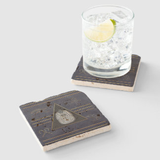 Egyptian Pharaoh Hieroglyphs Stone Coaster