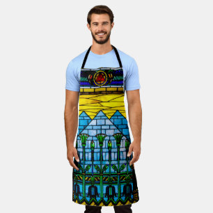 Egyptian Pharaoh Stained Glass Apron