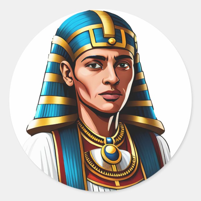 Egyptian Pharaoh Sticker (Front)