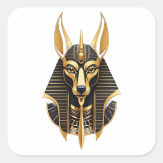 Egyptian pharaohs square sticker