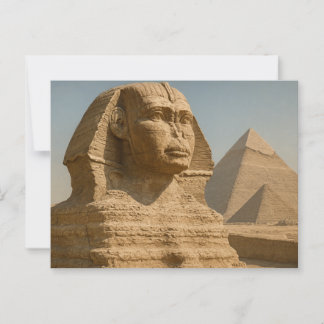Egyptian Postcard Majestic Sphinx Guardian
