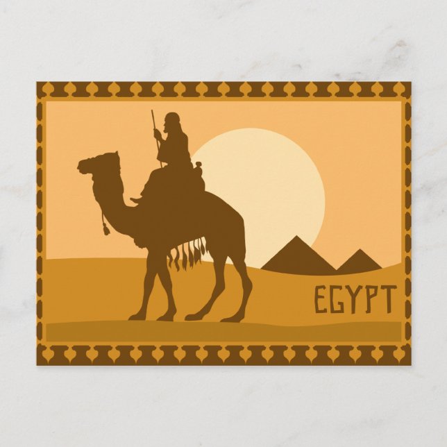 Egyptian Poster Postcard (Front)