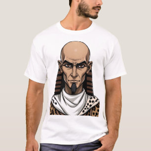 Egyptian Priest Face Illustration T-Shirt