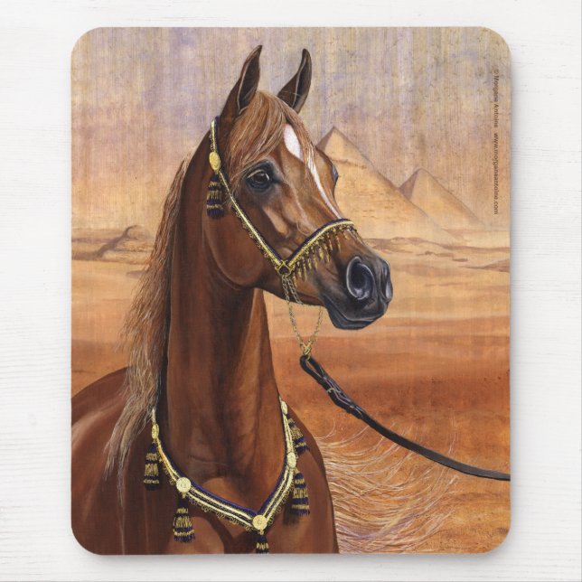 Egyptian Princess Arabian horse mousepad (Front)