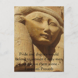 Egyptian Proverb about  Women Postcard