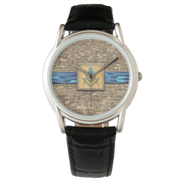 Egyptian Pyramid Square Compass Watch (Front)