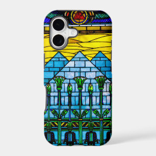 Egyptian Pyramid Tiffany-Style iPhone XR Case
