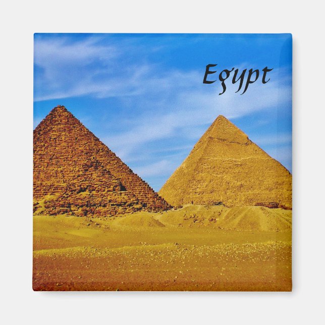 Egyptian Pyramids at Giza Magnet (Front)