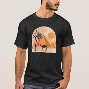 Egyptian Pyramids Hieroglyphics Modern Ancient Eg T-Shirt