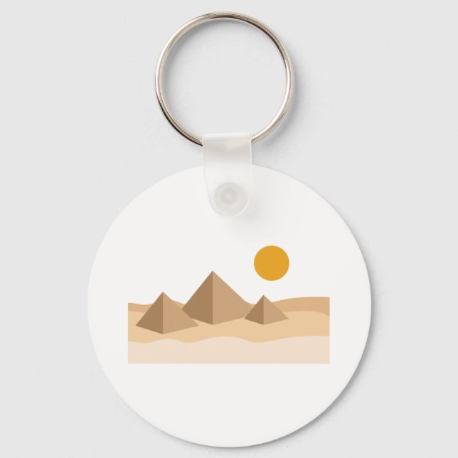 Egyptian Pyramids Key Ring (Front)