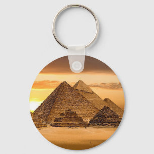 Egyptian pyramids key ring