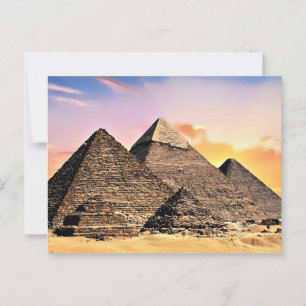 Egyptian Pyramids Postcard