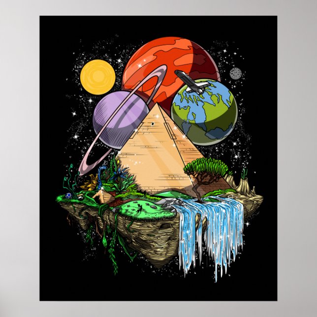 Egyptian Pyramids Space Aliens Ancient Conspiracy Poster (Front)