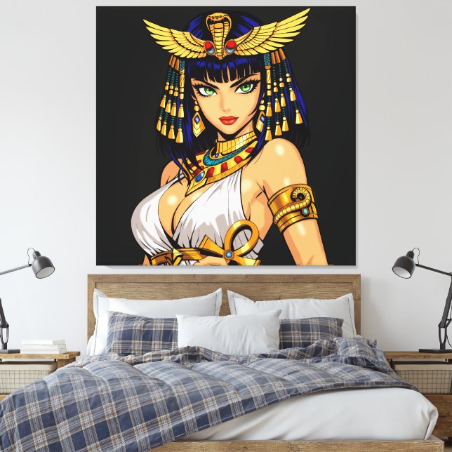 Egyptian Queen Canvas Print (Insitu(Bedroom))