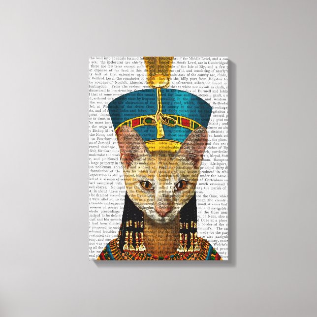 Egyptian Queen Cat Canvas Print (Front)