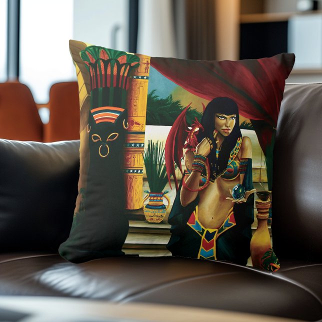 Egyptian Queen Cat Dragon Cushion (Creator Uploaded)