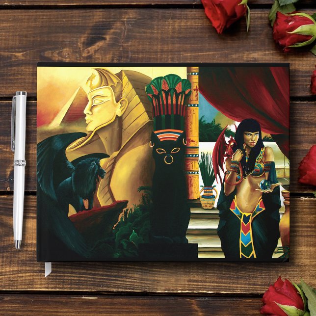 Egyptian Queen Cat Dragon Guest Book (Creator Uploaded)