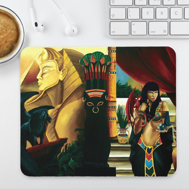 Egyptian Queen Cat Dragon Mouse Mat (Creator Uploaded)