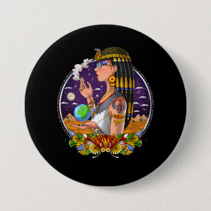 Egyptian Queen Cleopatra 7.5 Cm Round Badge