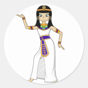 Egyptian Queen Cleopatra Dancing Sticker