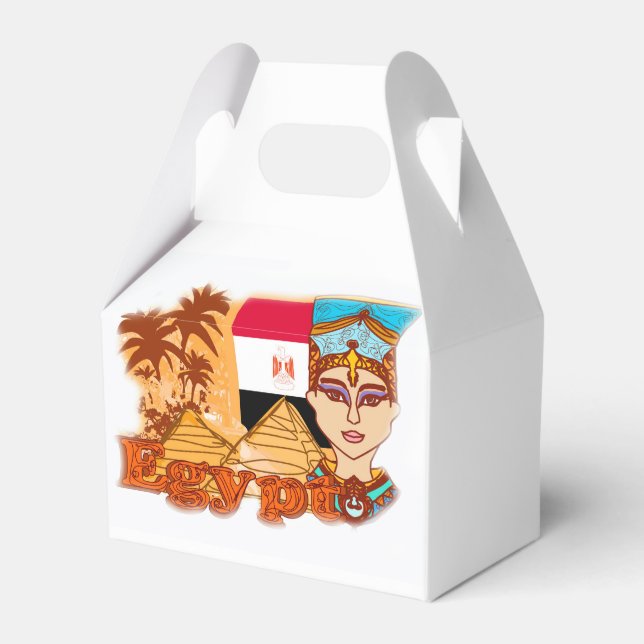 Egyptian queen cleopatra Favour Box (Front Side)