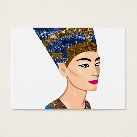 egyptian queen nefertiti business card