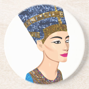 egyptian queen nefertiti coaster