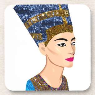 egyptian queen nefertiti coaster