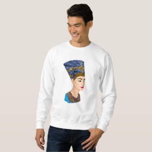 egyptian queen nefertiti mens sweatshirt