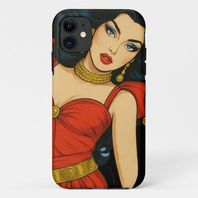Egyptian Queen Nefertiti  phone case (Back)