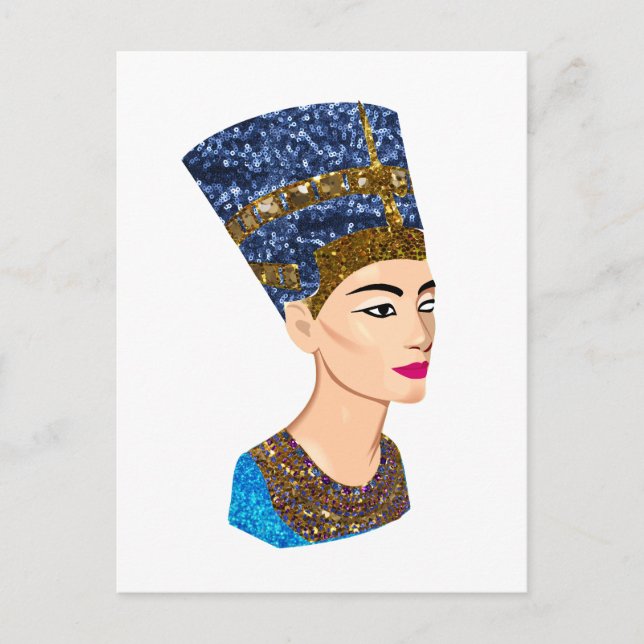 egyptian queen nefertiti postcard (Front)