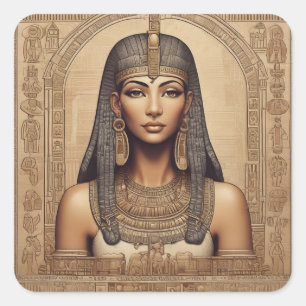 Egyptian Queen Square Sticker
