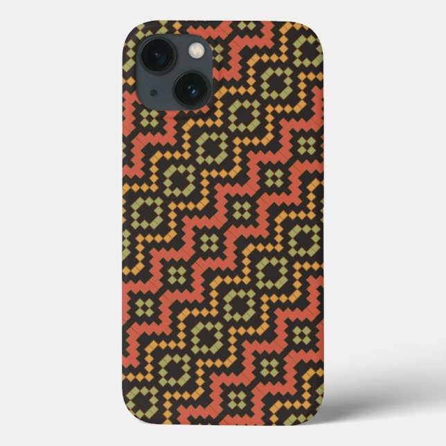 Egyptian Red Green Black Tribal iPad Case (Back)