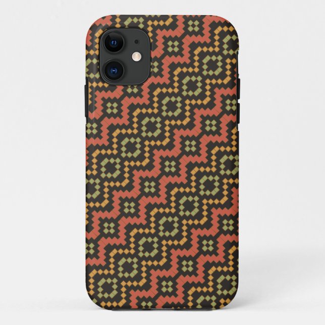 Egyptian Red Green Black Tribal iPhone 5/5s Case (Back)