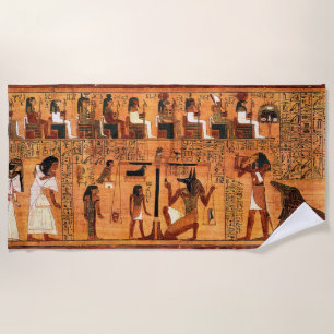Egyptian Royal Papyrus Beach Towel