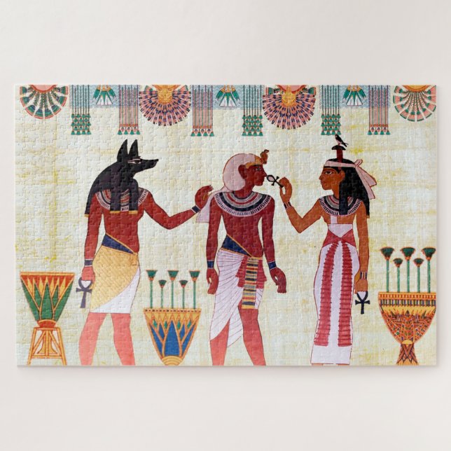 Egyptian Royal Papyrus Jigsaw Puzzle (Horizontal)