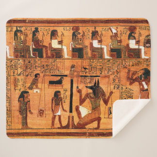 Egyptian Royal Papyrus Sherpa Blanket