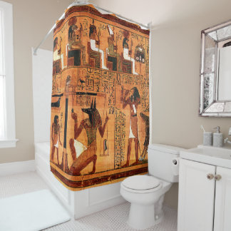 Egyptian Royal Papyrus Shower Curtain