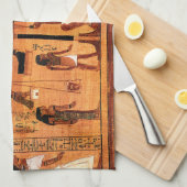 Egyptian Royal Papyrus Tea Towel (Quarter Fold)