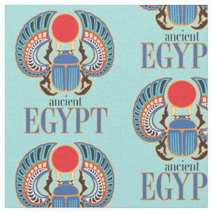 Egyptian scarab beetle. Ancient Egypt Fabric
