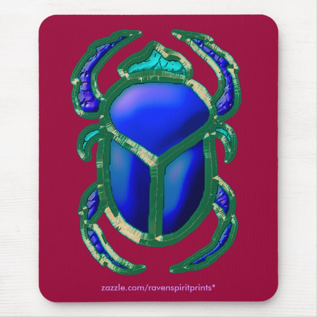 EGYPTIAN SCARAB BEETLE Collection Mouse Mat (Front)