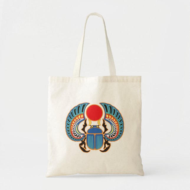 Egyptian scarab beetle tote bag (Front)