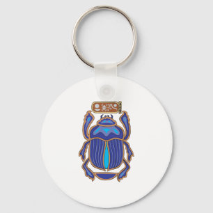 Egyptian Scarab Dung Dung Beetle Key Ring